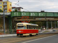 T2 č. 133 při objednané jízdě - most chebské trati - Vejprnická ulice  
12. 9. 2009