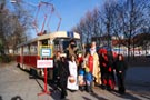 Mikulášská tramvaj se svojí posádkou 4. 12. 2016
