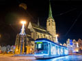 Vario LF 2/2 IN č. 362 Vánoční tramvaj na náměstí Republiky 4. 12. 2018, foto: J. Klimeš