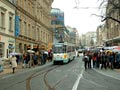 Po pěší zóně projíždějí tramvaje také v německém městě Plauen 14. 4. 2002