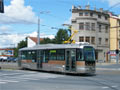 Prototyp tramvaje Vario LF plus při zkušební jízdě v sadech Pětatřicátníků 16. 8. 2010, foto: Jan Janda