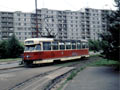Vůz T2 č. 138 ve Skvrňanech 20. 6. 1987, 
foto: Tomáš Palyza 