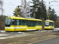 Tramvaje Vario LFR.S 333 a 335 v Bolevci 20. 2. 2011