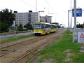 Souprava 243+244 projíždí místem, kde bude nová zastávka Severka směr Košutka 8. 8. 2006
