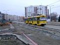 Souprava 200+179 projíždí místem budoucí zastávky Krejčíkova 24. 2. 2007