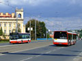 Autobusy náhradní dopravy zaskakují za tramvaje při výluce 26. 8. 2007