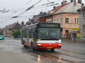 Citybus č. 462 jako náhradní doprava za tramvaj linky č. 1 přijíždí na Slovany 6. 6. 2009