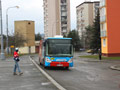 Autobus náhradní doprvy na konečné SKvrňany 29. 3. 2009