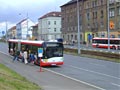 Solaris č. 514 při výluce na lince č. 2 v náhradní zastávce CAN, Skvrňanská 12. 7. 2008