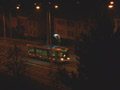 Astra jiskřící při lehké ranní námraze, jen náhodně pořízené dokumentační foto - focení jedoucí tramvaje po tmě je dost problematické :-) 11. 12. 2011