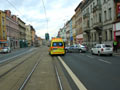 Zastavený tramvajový provoz na Klatovské třídě 11. 9. 2013