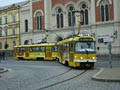 Souprava 318+234 odbočuje do Prešovské ulice na odkloněné lince č. 4 - 29. 11. 2014