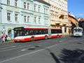 Autobus náhradní dopravy v Palackého ulici 7. 6. 2014
