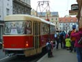 Mikulášská tramvaj v Palackého ulici 30. 11. 2014