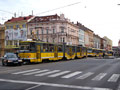 Nehoda tramvaje 289 na křižovatce U Práce 10. 10. 2016