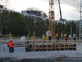 Betonování druhé poloviny severního mostu u nádraží 3. 10. 2017