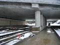 Pod novým severním mostem je již podloží pro definitivní tramvajovou kolej pro směre z centra 21. 1. 2018
