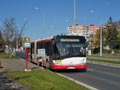 Autobus SU 15 č. 590 na výlukové lince 4A v zastávce U Družby 5. 11. 2020