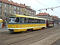 T3P č. 261 s omnáctkou vyjíždí ze Slovan do Bolevce dne 23. 3. 2004
