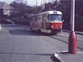 T3 č. 169 v Nádražní ulici (v letech 1984-86) 
Foto: J. Kvasil