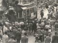 Křižíkova osmnáctka při oslavách 60. let tramvají v červnu 1959, foto: sbírka M. Plzák