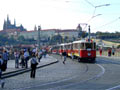 Konvoj tramvaj na Mnesov most 22. 9. 2007