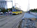 T3M č. 219+220 stanicuje v provizorní zastávce Severka v místě kde zastávka bývala i před rekonstrukcí 5. 10. 2006