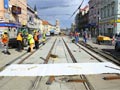 Rekonstrukce kolejiště v křižovatce U Práce, Klatovská 8. 4. 2012