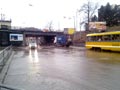 Zaplavený prostor před nádražím 23. 3. 2012, 
foto: J. Pekárek
