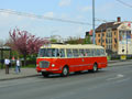 Historický autobus Škoda RTO č. 51 v zastávce Hlavní nádraží ČD, Americká 4. 5. 2013