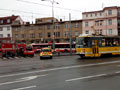 Nehoda tramvaje a autobusu na Borech 16. 11. 2016, foto: H. Freml