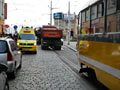 Nehoda v Solní ulici zastavila tramvaje 2. 11. 2018