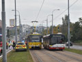 Autobus náhradní dopravy objíždí místo nehody 19. 10. 2023, foto: Z. Kresa