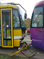 Nehoda tramvají u zastávky Pod Záhorskem 19. 10. 2023