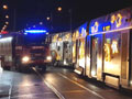 Nehoda 40T č. 386 (Vánoční tramvaj) v Bolevci 11.  12. 2023