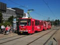 KT8 č. 296 v zastávce Hlavní nádraží 2. 7. 2025