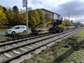 Demontáž zákrytu mezi zastávkami Sokolovská - Severka