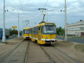 Souprava T3P PX (217+218) u zastávky Plzeňka 11. 8. 2004