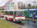 Autobus náhradní dopravy při nehodě 12. 9. 2004 
Foto: P. Růžička