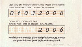 Jednodenní jízdenka 2006 zezadu