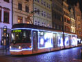 Vario LF 2/2 IN č. 362 jako Vánoční tramvaj 9. 12. 2018