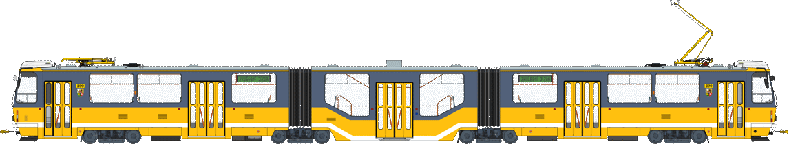 KT8D5-RN2P v plzeňském žlutošedém nátěru.
