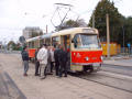 Historick vz T4 v Dranech pi objednan jzd 
12. 10. 2002