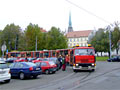 Odtah pokřtěné tramvaje č. 293 pod trolejové vedení 
30. 10. 2007