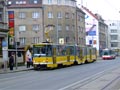 KT8D5-RN2P č. 292 na Mikulášském náměstí, kde probíhal přestup na autobus při výluce  1. 11. 2008