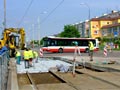 Rekonstrukce kolejiště v křižovatce Severka 17. 5. 2008
