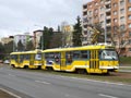 Souprava T3R.PLF 331+332 ve Vejprnické ulici 22. 3. 2021