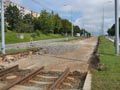 Rekonstrukce tramvajové trati na Plaské v Bolevci 30. 8. 2021