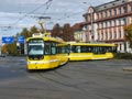 Souprava Vario LF plus č. 336+337 v sadech Pětatřicátníků 14. 10. 2025