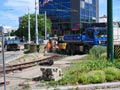 Demontáž kolejové spojky u zastávky Anglické nábřeží 30. 6. 2025
